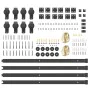 Kit de herrajes para puertas correderas acero negro 366 cm von , Türartikel - Ref: Foro24-3295801, Preis: 168,12 €, Rabatt: %