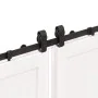 Kit de herrajes para puertas correderas acero negro 366 cm von , Türartikel - Ref: Foro24-3295801, Preis: 168,12 €, Rabatt: %