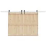 Kit de herrajes para puertas correderas acero negro 400 cm by , Door items - Ref: Foro24-3295798, Price: 123,82 €, Discount: %