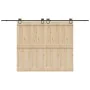 Kit de herrajes para puertas correderas acero negro 366 cm by , Door items - Ref: Foro24-3295793, Price: 79,32 €, Discount: %