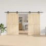 Kit de herrajes para puertas correderas acero negro 366 cm by , Door items - Ref: Foro24-3295793, Price: 79,32 €, Discount: %