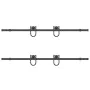 Kit de herrajes para puertas correderas acero negro 366 cm by , Door items - Ref: Foro24-3295793, Price: 79,32 €, Discount: %