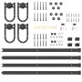 Kit de herrajes para puertas correderas acero negro 366 cm by , Door items - Ref: Foro24-3295793, Price: 79,32 €, Discount: %
