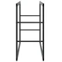 Leñero de acero negro 55x30x61 cm de , Bolsas y soportes de leña - Ref: Foro24-4018464, Precio: 27,67 €, Descuento: %