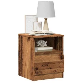 Mesitas de noche 2 uds madera ingeniería envejecida 40x40x50 cm de , Mesitas de noche - Ref: Foro24-856499, Precio: 75,64 €, ...