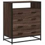 Cómoda de madera contrachapada roble marrón 70x41x83,5 cm by , Drawers - Ref: Foro24-849093, Price: 112,35 €, Discount: %