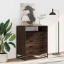 Cómoda de madera contrachapada roble marrón 70x41x83,5 cm by , Drawers - Ref: Foro24-849093, Price: 112,35 €, Discount: %