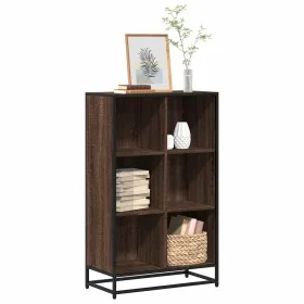 Estantería madera de ingeniería marrón roble 65,5x33x107,5 cm de , Librerías y estanterías - Ref: Foro24-849163, Precio: 92,7...