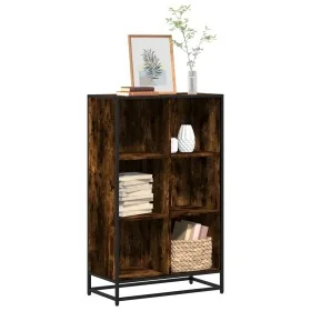 Estantería madera de ingeniería roble ahumado 65,5x33x107,5 cm de , Librerías y estanterías - Ref: Foro24-849161, Precio: 89,...