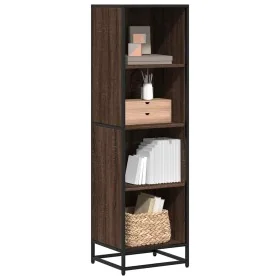 Estantería madera de ingeniería color marrón roble 40x35x139 cm de , Librerías y estanterías - Ref: Foro24-849128, Precio: 87...