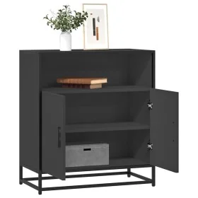 Aparador de madera de ingeniería negro 68x35x76 cm de , Aparadores - Ref: Foro24-848999, Precio: 85,80 €, Descuento: %