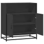 Aparador de madera de ingeniería negro 68x35x76 cm de , Aparadores - Ref: Foro24-848999, Precio: 85,80 €, Descuento: %