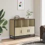 Aparador de madera contrachapada roble sonoma 100x35x76 cm de , Aparadores - Ref: Foro24-849030, Precio: 108,98 €, Descuento: %