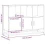 Aparador de madera contrachapada roble sonoma 100x35x76 cm de , Aparadores - Ref: Foro24-849030, Precio: 108,98 €, Descuento: %