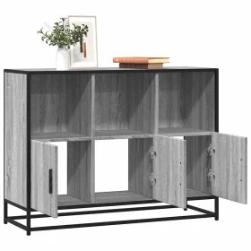 Aparador de madera de ingeniería gris sonoma 100x35x76 cm by , Sideboards - Ref: Foro24-849032, Price: 112,30 €, Discount: %