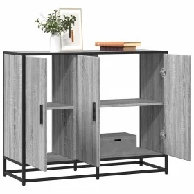 Aparador madera de ingeniería gris sonoma 94x35x76 cm by , Sideboards - Ref: Foro24-849007, Price: 116,62 €, Discount: %