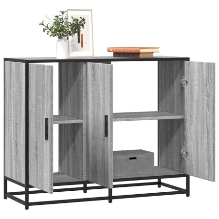 Aparador madera de ingeniería gris sonoma 94x35x76 cm de , Aparadores - Ref: Foro24-849007, Precio: 116,62 €, Descuento: %