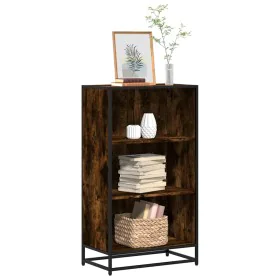 Estantería madera ingeniería color roble ahumado 60x35x107,5 cm de , Librerías y estanterías - Ref: Foro24-849116, Precio: 95...