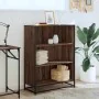 Estantería madera ingeniería roble marrón 80,5x35x107,5 cm de , Librerías y estanterías - Ref: Foro24-849123, Precio: 107,53 ...