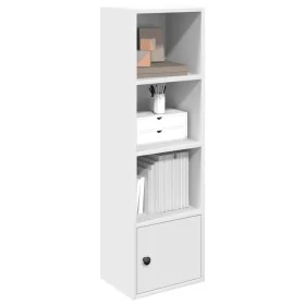 Estantería de madera de ingeniería blanca 31x24x102 cm de , Librerías y estanterías - Ref: Foro24-860337, Precio: 47,80 €, De...