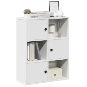 Estantería de madera de ingeniería blanca 60x24x76,5 cm de , Librerías y estanterías - Ref: Foro24-860382, Precio: 63,96 €, D...