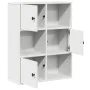 Estantería de madera de ingeniería blanca 60x24x76,5 cm de , Librerías y estanterías - Ref: Foro24-860382, Precio: 63,96 €, D...