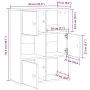 Estantería de madera de ingeniería blanca 60x24x76,5 cm de , Librerías y estanterías - Ref: Foro24-860382, Precio: 63,96 €, D...