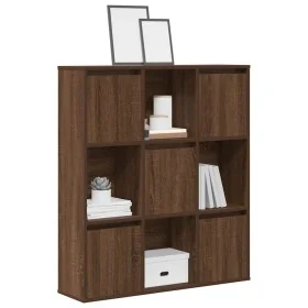 Estantería de madera de ingeniería marrón roble 89x24x101,5 cm de , Librerías y estanterías - Ref: Foro24-860406, Precio: 94,...
