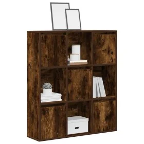 Estantería madera de ingeniería roble ahumado 89x24x101,5 cm de , Librerías y estanterías - Ref: Foro24-860404, Precio: 92,13...