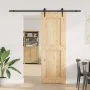 Puerta corredera con herrajes madera maciza de pino 80x210 cm de , Puertas - Ref: Foro24-3332743, Precio: 208,60 €, Descuento: %