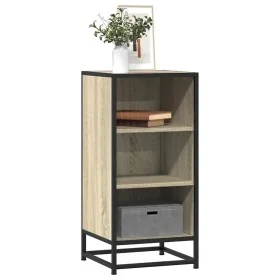 Aparador madera ingeniería y metal roble Sonoma 35,5x35x76 cm de , Aparadores - Ref: Foro24-848950, Precio: 58,81 €, Descuent...