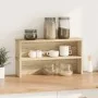 Estantes de cocina apilables 2 uds roble sonoma 50x15x16 cm de , Contenedores para utensilios de cocina - Ref: Foro24-860486,...