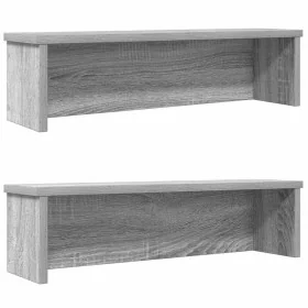 Estantes de cocina apilables 2 uds gris Sonoma 50x15x16 cm de , Contenedores para utensilios de cocina - Ref: Foro24-860492, ...