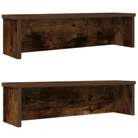 Estantes de cocina apilables 2 uds roble ahumado 60x15x16 cm de , Contenedores para utensilios de cocina - Ref: Foro24-860508...