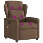 Sillón reclinable con masaje de tela marrón de , Sillones - Ref: Foro24-4015590, Precio: 202,88 €, Descuento: %