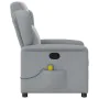 Sillón reclinable de masaje de tela gris claro de , Sillones - Ref: Foro24-4015586, Precio: 203,84 €, Descuento: %