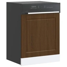Panel para lavavajillas Porto madera contrachapada roble marrón de , Armarios de cocina - Ref: Foro24-854144, Precio: 36,37 €...