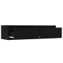 Mueble de TV con luces LED roble negro 100X35,5x25 cm de , Muebles TV - Ref: Foro24-860239, Precio: 87,93 €, Descuento: %