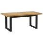 Mesa de comedor "NOAIN" patas U madera maciza pino 180x90x75 cm de , Mesas de cocina y de comedor - Ref: Foro24-3328259, Prec...