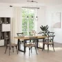 Mesa de comedor "NOAIN" patas U madera maciza pino 180x90x75 cm de , Mesas de cocina y de comedor - Ref: Foro24-3328259, Prec...