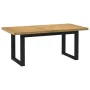 Mesa de comedor "NOAIN" patas U madera maciza pino 180x90x75 cm de , Mesas de cocina y de comedor - Ref: Foro24-3328259, Prec...