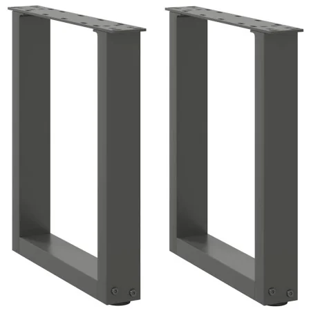 Patas para mesa de centro en forma de U 2 uds antracita acero by , Table legs - Ref: Foro24-4013150, Price: 51,44 €, Discount: %