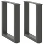 Patas para mesa de centro en forma de U 2 uds antracita acero by , Table legs - Ref: Foro24-4013150, Price: 51,44 €, Discount: %