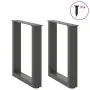 Patas para mesa de centro en forma de U 2 uds antracita acero by , Table legs - Ref: Foro24-4013150, Price: 51,44 €, Discount: %