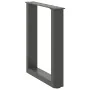 Patas para mesa de centro en forma de U 2 uds antracita acero by , Table legs - Ref: Foro24-4013150, Price: 51,44 €, Discount: %