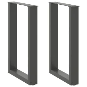 Patas para mesa comedor forma U 2uds antracita 50x(72-73) cm by , Table legs - Ref: Foro24-4013178, Price: 93,25 €, Discount: %