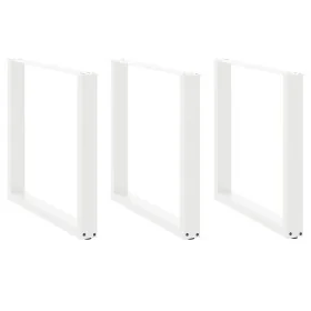 Patas para mesa centro forma U 3 uds blanco 90x(72-73) cm acero by , Table legs - Ref: Foro24-4013209, Price: 134,33 €, Disco...