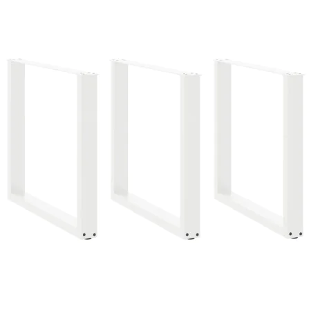 Patas para mesa centro forma U 3 uds blanco 90x(72-73) cm acero de , Patas para mesas - Ref: Foro24-4013209, Precio: 134,33 €...