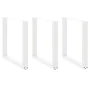 Patas para mesa centro forma U 3 uds blanco 90x(72-73) cm acero de , Patas para mesas - Ref: Foro24-4013209, Precio: 134,33 €...