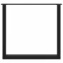 Patas para mesa de comedor en forma de U 2 uds acero negro by , Table legs - Ref: Foro24-4013192, Price: 89,71 €, Discount: %
